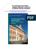 Download Towards And Beyond The Italian Republic Adriano Olivettis Vision Of Politics 1St Edition Davide Cadeddu all chapter