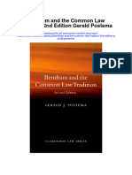 Bentham and The Common Law Tradition 2Nd Edition Gerald Postema Full Chapter