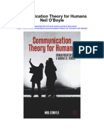 Communication Theory For Humans Neil Oboyle Full Chapter