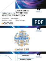 Exploring Gamification within business in Indonesia