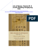 The Analects of Dasan Volume Iii A Korean Syncretic Reading Hongkyung Kim Full Chapter