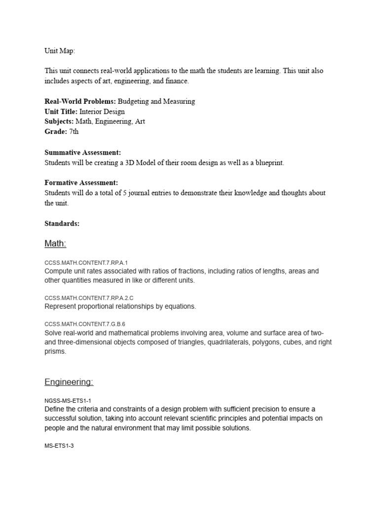Unit Map Interior Design | PDF | Mathematics | Area