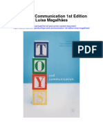 Download Toys And Communication 1St Edition Luisa Magalhaes all chapter