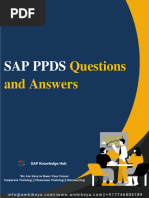 SAP PPDS Interview Questions and Answers - Ambikeya