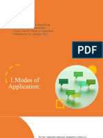 Chp.15 Modes of Application