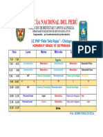 Horario de Sexto Grado B