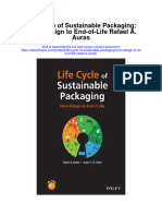 Download Life Cycle Of Sustainable Packaging From Design To End Of Life Rafael A Auras full chapter