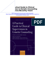 A Practical Guide To Clinical Supervision in Genetic Counseling Patricia Mccarthy Veach Full Chapter
