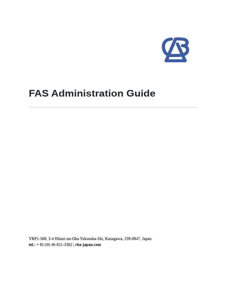 FAS Administration Guide | PDF | Command Line Interface | Computer Cluster