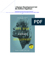 Life Span Human Development 3Rd Anz Edition Sigelman Full Chapter