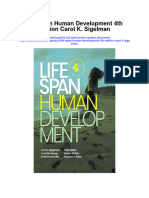 Life Span Human Development 4Th Edition Carol K Sigelman Full Chapter