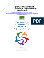Training For Community Health Bridging The Global Health Care Gap Anne Geniets All Chapter