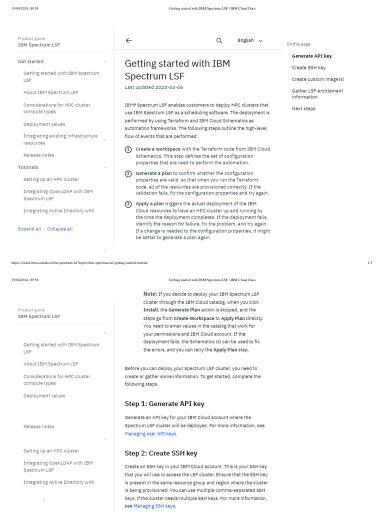 Getting Started With IBM Spectrum LSF - IBM Cloud Docs | PDF | Cloud ...