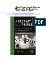 A Prophet of The People Isaiah Shembe and The Making of A South African Church Lauren V Jarvis Full Chapter