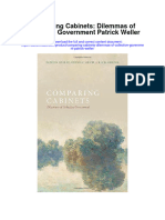 Comparing Cabinets Dilemmas of Collective Government Patrick Weller Full Chapter