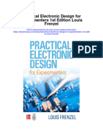 Practical Electronic Design For Experimenters 1St Edition Louis Frenzel All Chapter