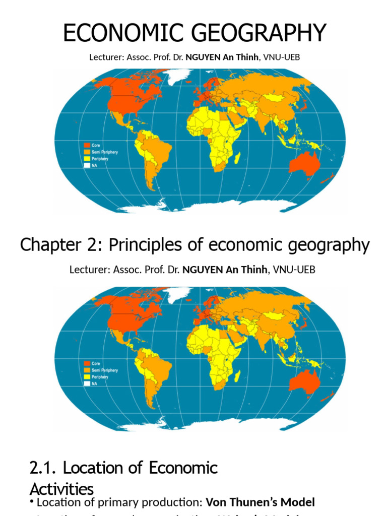 Economic Geography: Location Models | PDF | Agriculture | Economics