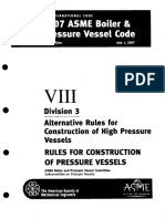 2007asme Boiler & Pressure Vessel Code VIII Division 3alternative Rules Construction of High Pres