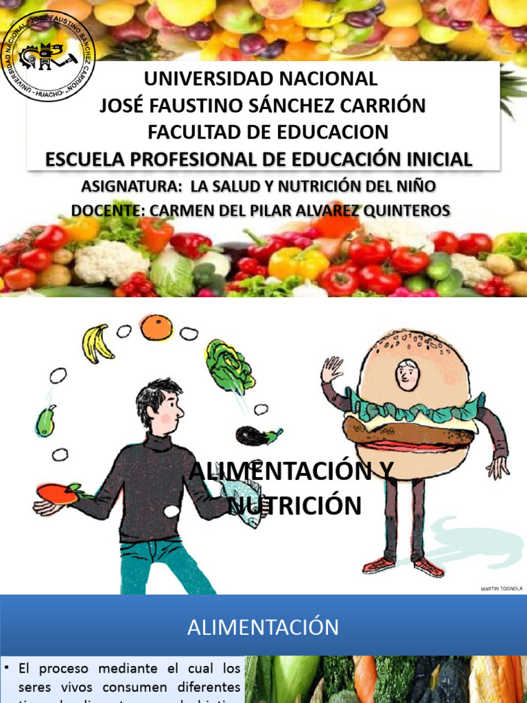 Alimentación y Nutrición del Niño | PDF | Digestión | Alimentos