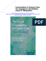 The Art of Conversation in Cancer Care Lessons For Caregivers 2Nd Edition Richard P Mcquellon Full Chapter