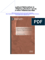 Download Transcultural Nationalism In Hispano Filipino Literature 1St Ed Edition Irene Villaescusa Illan all chapter