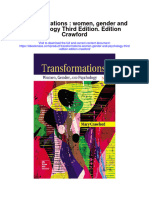 Transformations Women Gender and Psychology Third Edition Edition Crawford All Chapter