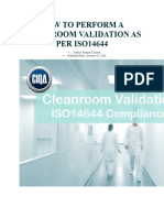 How To Perform A Cleanroom Validation As Per Iso14644
