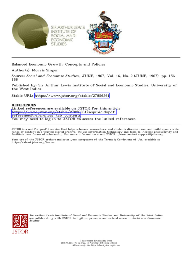 Balanced Economic Growth Policies Explained | PDF | Economic Growth ...