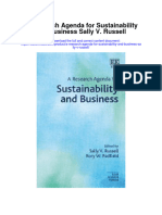 A Research Agenda For Sustainability and Business Sally V Russell Full Chapter