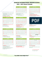 UAIMS School Calendar 22-23