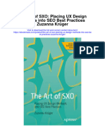 The Art of Sxo Placing Ux Design Methods Into Seo Best Practices Zuzanna Kruger Full Chapter