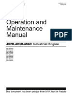 Operation and Maintenance Manual: 402D-403D-404D Industrial Engine