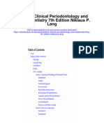 Lindhes Clinical Periodontology and Implant Dentistry 7Th Edition Niklaus P Lang Full Chapter