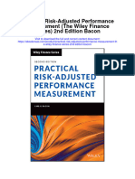 Download Practical Risk Adjusted Performance Measurement The Wiley Finance Series 2Nd Edition Bacon all chapter