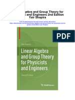 Download Linear Algebra And Group Theory For Physicists And Engineers 2Nd Edition Yair Shapira full chapter