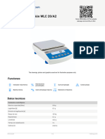 RADWAG - Data - Sheet - Balanza de Precision WLC 20 A2