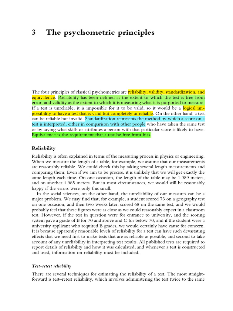 Psychometrics intelligence overview