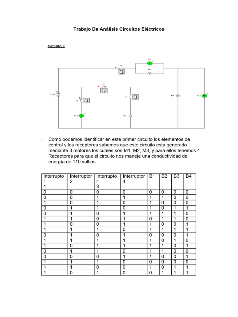 Trabajo De Análisis Circuitos Eléctricos Pdf Cambiar Red Eléctrica