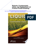 Download Liquid Biofuels Fundamentals Characterization And Applications 1St Edition Krushna Prasad Shadangi full chapter