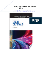 Download Liquid Crystals 3Rd Edition Iam Choon Khoo full chapter