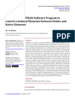 OXDPPM - A FORTRAN Software Program To Convert Chemical Elements Between Oxides and Native Elements