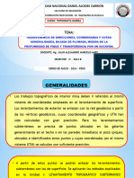 Sesión #9 Teoría Transferencia de Coordenadas y Cotas - 2023 B (IV Geología)