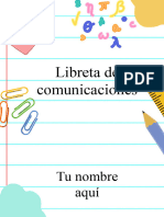 Libreta de Comunicaciones Escolar Completa 11. Libreta de Comunicaciones Escolar Completa 1