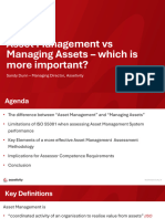 AM Vs Managing Assets