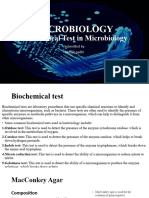 MICROBIOLOGY Biochemical Test