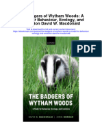 The Badgers of Wytham Woods A Model For Behaviour Ecology and Evolution David W Macdonald Full Chapter