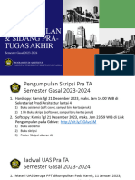 Pengumuman Pengumpulan & Pelaksanaan UAS PRA - TUGAS AKHIR - GASAL 2023-2024