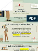 Riesgo Biomecanico - Higiene Postural