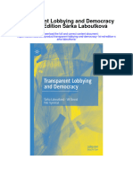 Download Transparent Lobbying And Democracy 1St Ed Edition Sarka Laboutkova all chapter