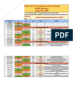 AEQ & Advanced Rank Booster Discussion Live Class Schedule